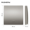 Выключатель кинетический 1кл., IP44, 2,4 ГГц, Smart, сер. Apeyron 04-78