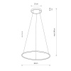 Подвесной светильник Nowodvorski Circolo Led M Black 10862
