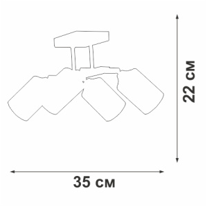 Спот Vitaluce V2833-1/4PL