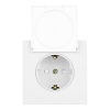 Розетка 1-местная Stekker 250В 16А Мия RST16-3112-01 50441