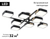 Потолочная люстра Ambrella Light Linetech Comfort FL4890