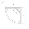 Алюминиевый профиль Arlight SL-Kant-H16-3000 Anod 036041