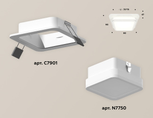 Встраиваемый светильник Ambrella Light Techno XC7901012 (C7901, N7750)
