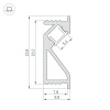 Алюминиевый профиль Arlight SL-Bevel-2000 Anod 031120(1)