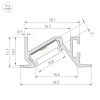 Профиль Arlight PDS-BEVEL-F-2000 ANOD (Алюминий) 063456
