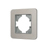 Рамка алюминиевая на 1 пост Arlight FRM-AKIRY-SFAL-1-SR 049684