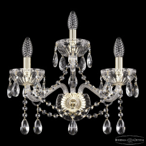 Бра Bohemia Ivele Crystal 5413B/2+1/165 G Clear/M-1G