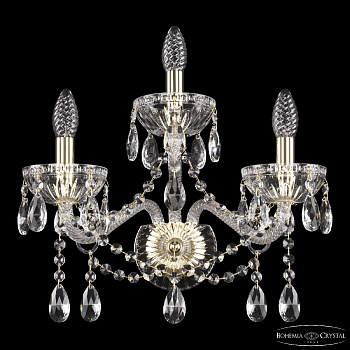 Бра Bohemia Ivele Crystal 5413B/2+1/165 G Clear/M-1G