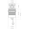 Блок розеток 107J (4 секции, 2 USB и RJ-45) Mebax 00-00001172