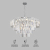 Подвесная люстра Eurosvet Elegante 10130/10 хром/прозрачный хрусталь Strotskis Smart a060641