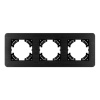 Рамка на 3 поста алюминиевая Arlight FRM-AKIRY-AL-3-BK 049729