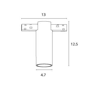 Трековый магнитный светильник Arte Lamp Optima A7269PL-1WH