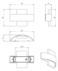 Уличный настенный светильник Arte Lamp Croce A1444AL-1WH
