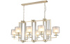 Подвесная люстра Crystal Lux Nicolas NICOLAS SP8 L1000 GOLD/WHITE