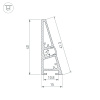 Алюминиевый профиль Arlight PLINTUS-H40-2000 BLACK 052398