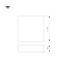 Накладной светильник Arlight SP-Quadro-S175x175-16W Warm3000 034782
