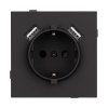 Механизм розетки с USB зарядкой Arlight SCT-TENDO-MUAA-SFPL-BK (230V, 16A) 054603