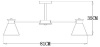 Люстра на штанге Arte Lamp Tyler A1031PL-8WH