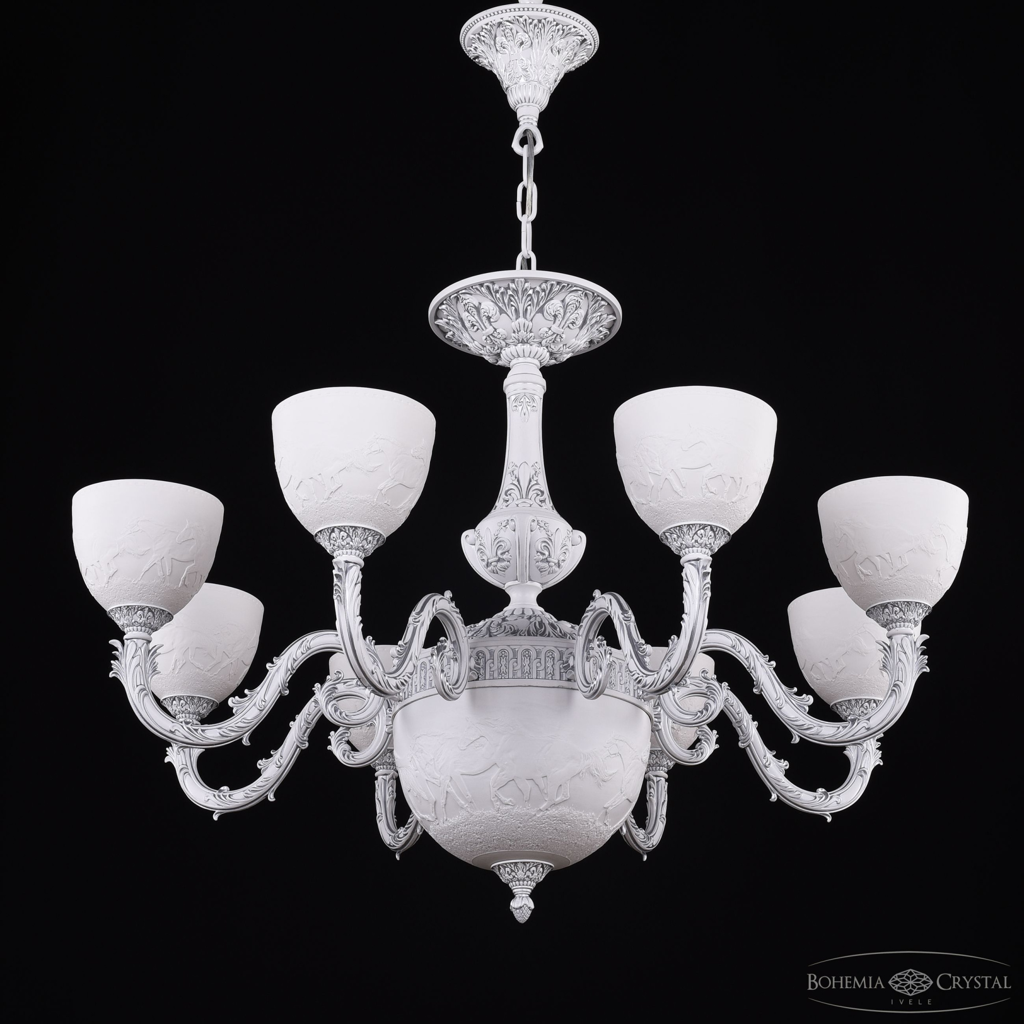 Подвесная люстра Bohemia Ivele Crystal AL79101P/8/250 WMN P1 U Horse
