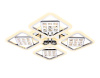 Потолочная светодиодная люстра Ambrella Light Acrylica Ice FA288
