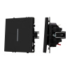 Выключатель 1 кл подсветка софт-тач черный оникс Arlight SWT-MK01-SFPL-L-BK (250V, 10A) 054258(1)