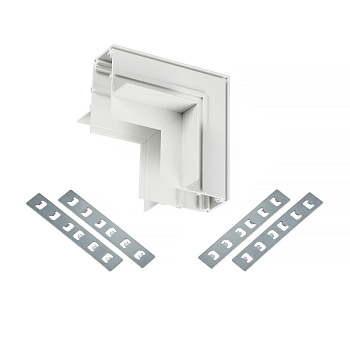 Коннектор угловой для магнитного шинопровода Myfar Accessories for MagLine 23 MT0200-CLW-W