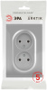 Розетка Эра Arktik 16-2107-03 без заземления двойная 2X2P 16А-250В алюминий Б0071683