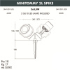 Ландшафтный светодиодный светильник Fumagalli Minitommy 2L Spike 3M1.001.000.AXU2L