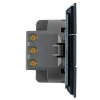 Выключатель 3-клавишный (механизм) Stekker Мия 250В 10А RSW10-3108-05 черный бархат 50444