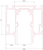 Магнитный шинопровод Lumker SY-LINK-IZI-2.5-BL 023213