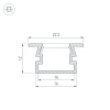 Профиль Arlight PDS-FS-3000 ANOD BLACK 040735