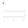 Трековый магнитный светильник Arlight MAG-FLAT-25-L600-18W Warm3000 050058