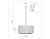 Подвесная люстра Ambrella Light High Light Crystal LH41001