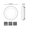 Встраиваемый светодиодный светильник Gauss Backlight Bubbles BL318