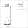Подвесной светильник Lumion Suspentioni Eoliana 8352/1B