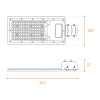 Уличный консольный светильник Wolta STL-100W/04