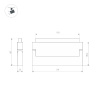Трековый светильник Arlight MAG-ORIENT-FLAT-FOLD-S230-12W Day4000 (WH, 80 deg, 48V) 035856(1)