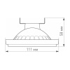 Светодиодная лампа Arlight AR111-UNIT-G53-12W- Day4000 (WH, 120 deg, 12V) 025637