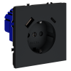 Розетка с USB, A+C Voltum S70 VLS040507 (графит)