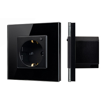Розетка электрическая с Zigbee управлением Arlight SCT-OMALI-EUZB1-PL-BK (240V, 16A, Zigbee) 050216