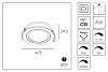 Встраиваемый светильник Delight Collection DA8303DR