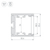 Алюминиевый профиль Arlight SL-ARC-3535-D320-W90 WHITE (260мм, дуга 1 из 4) 039592