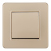 Выключатель одноклавишный Arte Milano SET16-1-30-1 shampan
