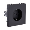 Розетка штепсельная SCHUKO 16A/250 В, черный матовый Kollinger Eclipse EC-014BK