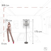 Торшер Loft IT Vaille Crystal 10450F