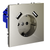 Розетка с USB, А+А Voltum S70 VLS040404 (шелк)