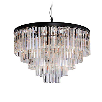 Подвесная люстра Delight Collection Odeon 10A black/clear