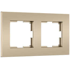 Рамка на 2 поста Werkel Slab (шампань софт) W0022911 4690389218378 a071624