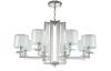 Подвесная люстра Crystal Lux Nicolas NICOLAS SP-PL8 NICKEL/WHITE