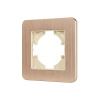 Рамка алюминиевая на 1 пост Arlight FRM-AKIRY-AL-1-GD 049683
